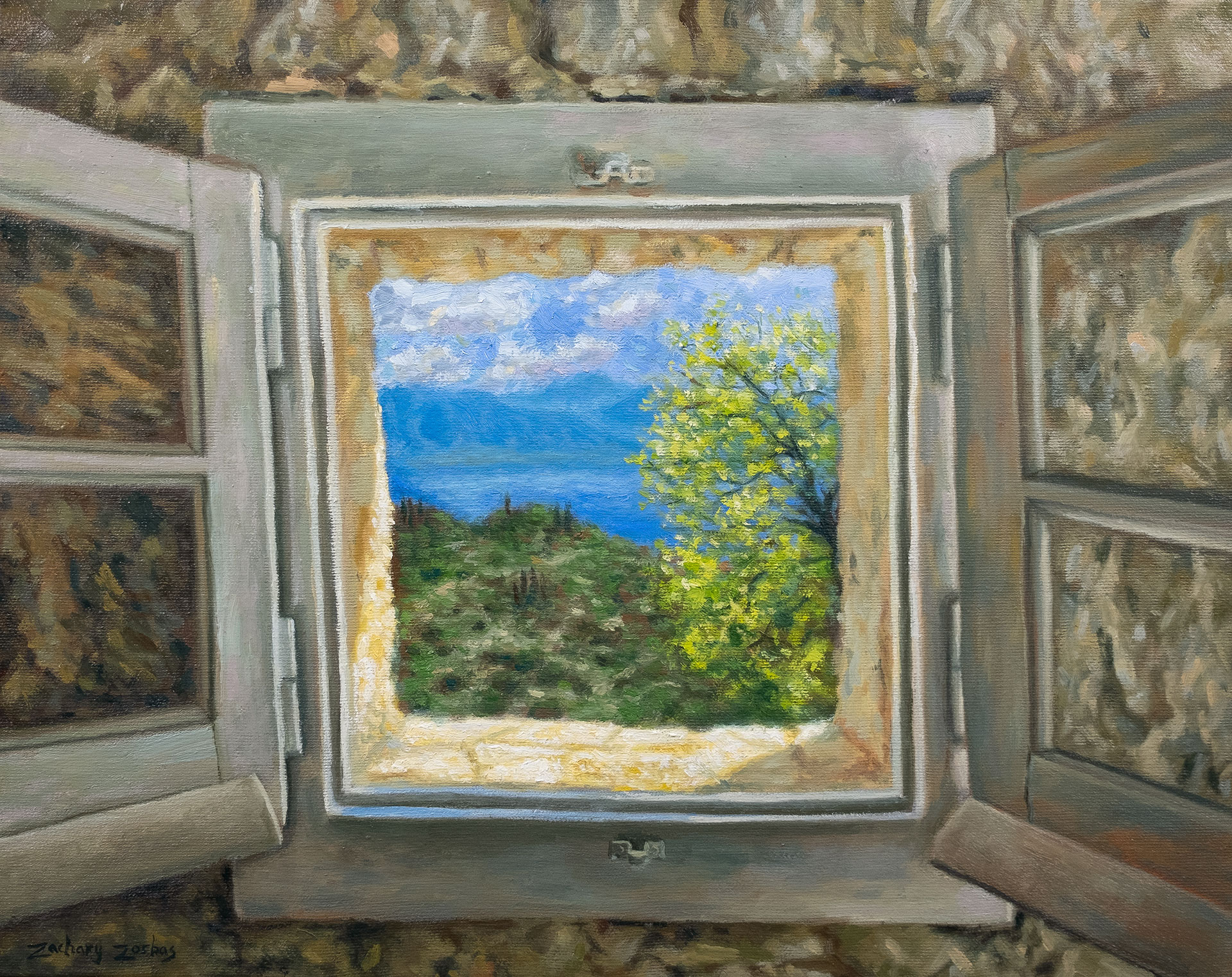 Mulberry House Window in Corfu
